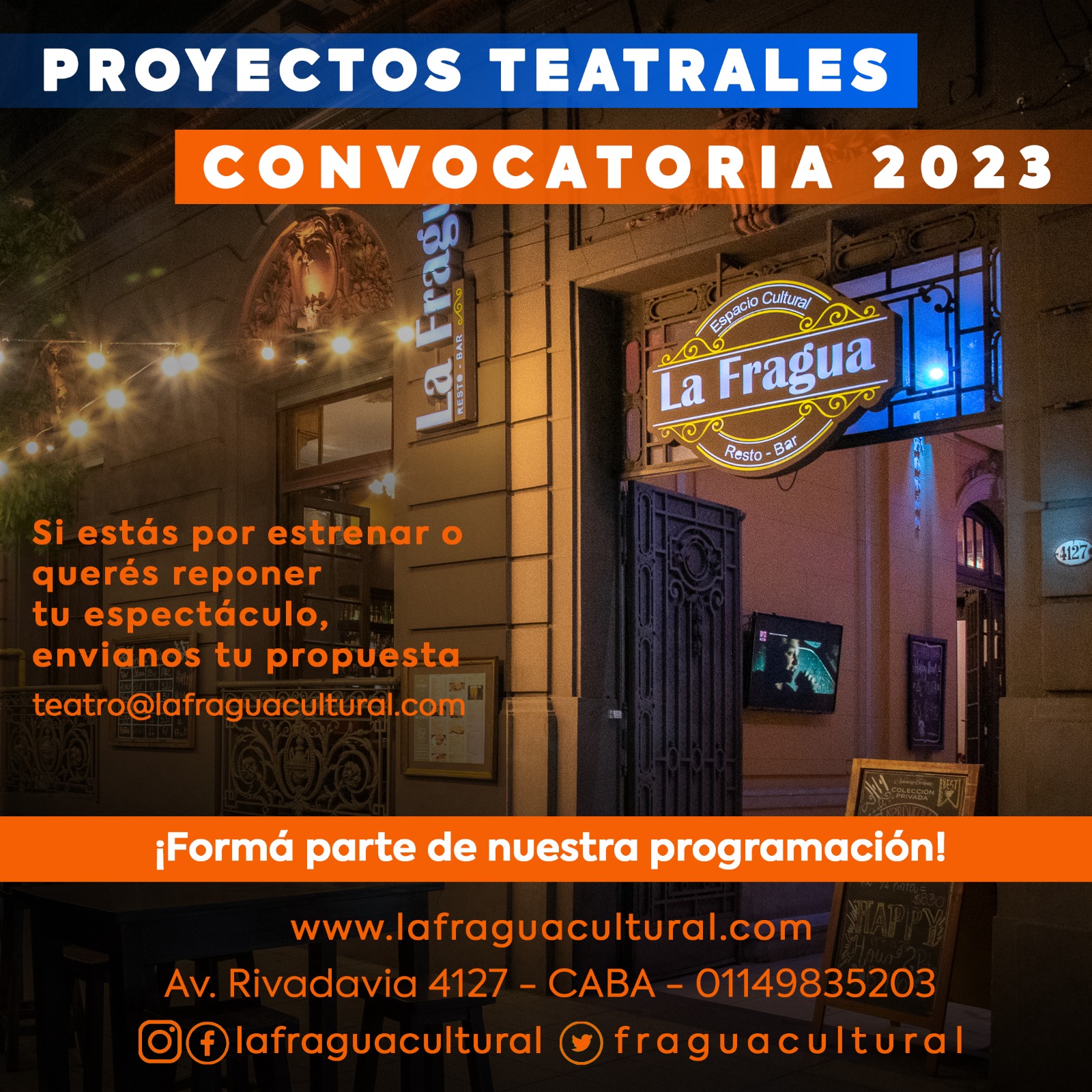 Convocatoria teatro alternativo