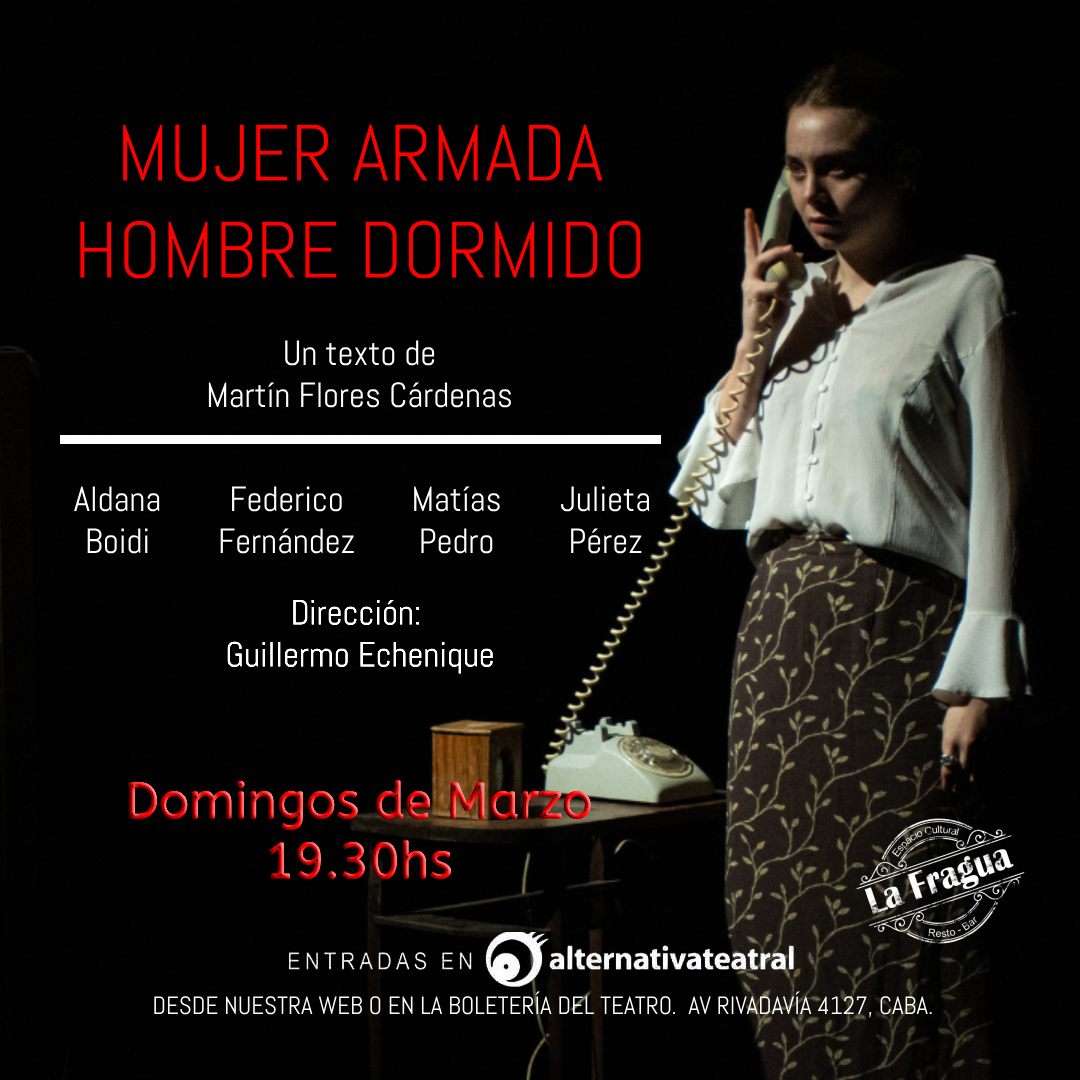 Mujer armada hombre dormido